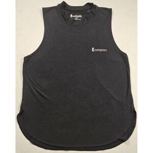 Cotopaxi Quito Active Tank Size L Sleeveless Black Curved Hem Athletic Running